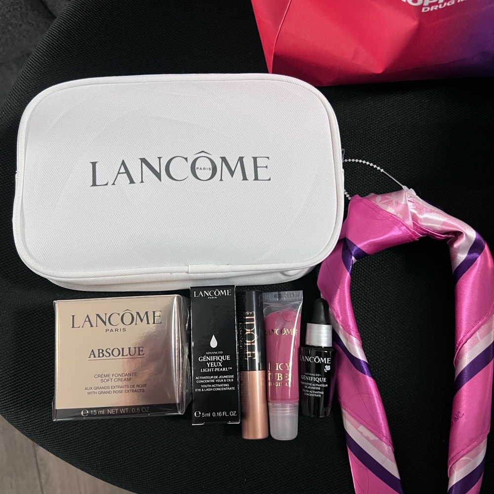 Lancome Makeup Collection with Pink and Black Accents